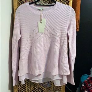 Lucky Brand, L, Pink/light purple pullover